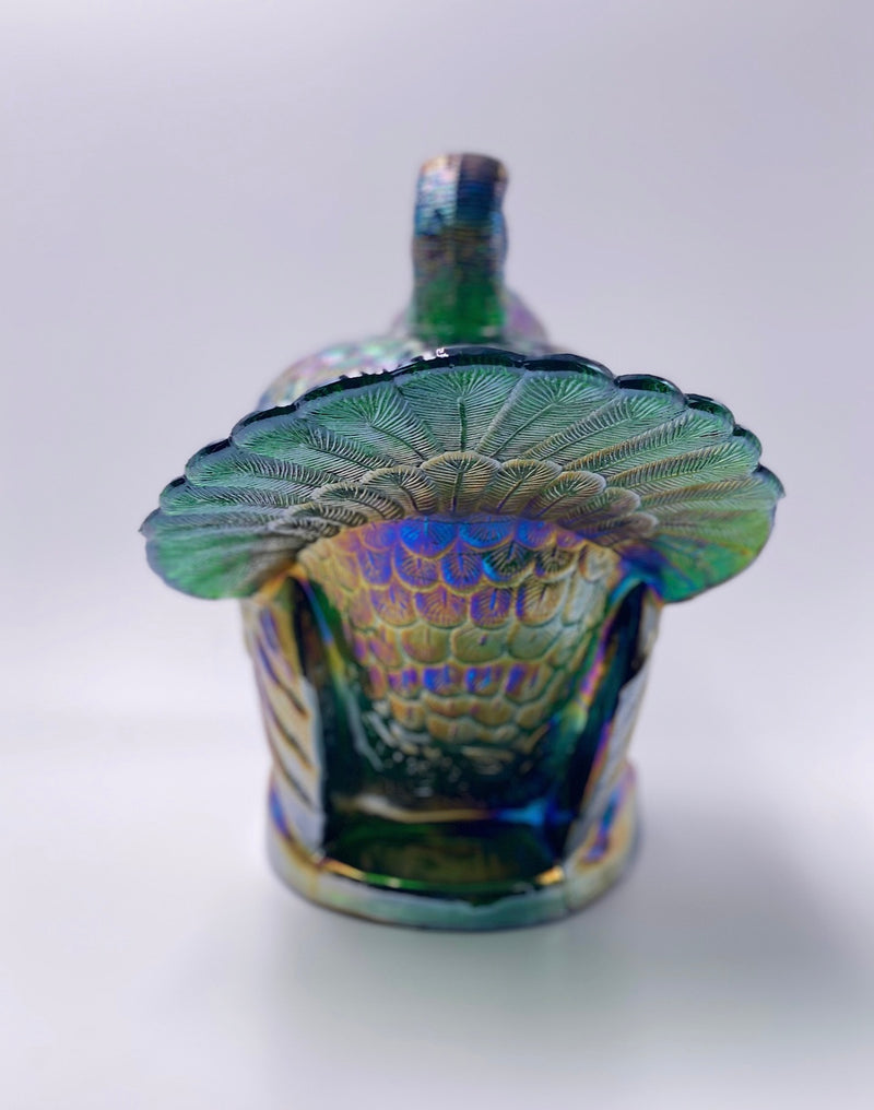Mosser Glass 'Covered Turkey' in 'Hunter Green Carnival" image 3