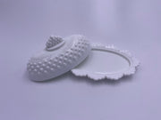 Vintage Fenton 'Hobnail' Covered Butter Dish in 'Milk White' image 2