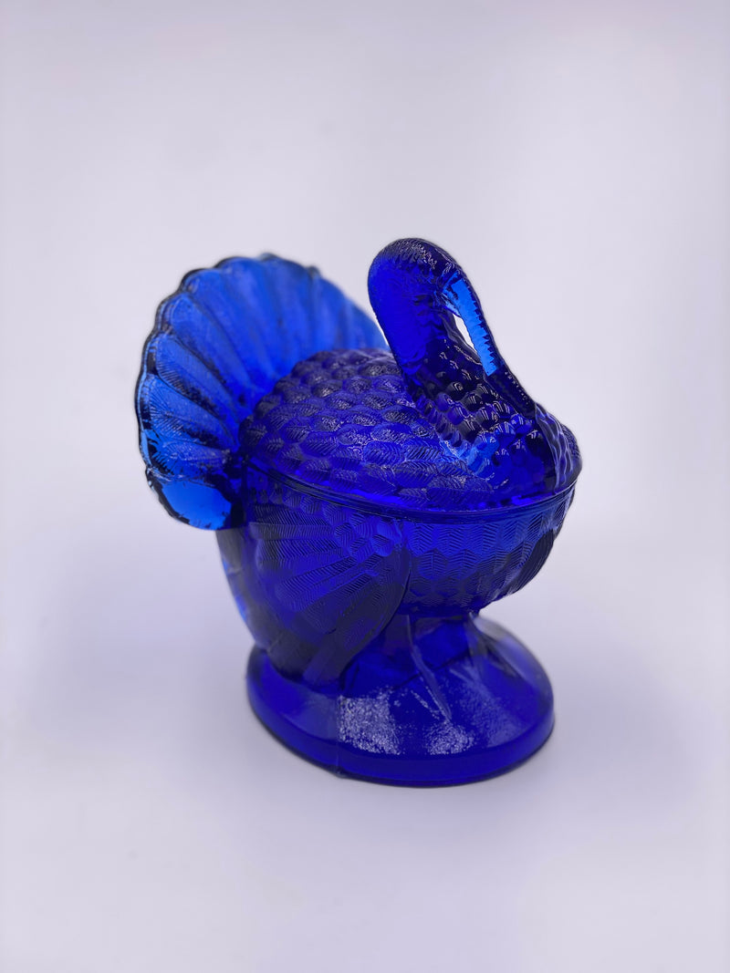 Vintage L.E. Smith 'Covered Turkey'  in 'Cobalt' image 3