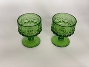 Vintage 'Eye Winker' Green Champagne Coupe image 1