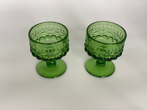 Vintage 'Eye Winker' Green Champagne Coupe image 1