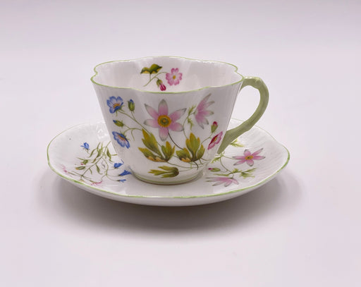Vintage Shelley 'Wild Anemone' Teacup & Saucer image 0