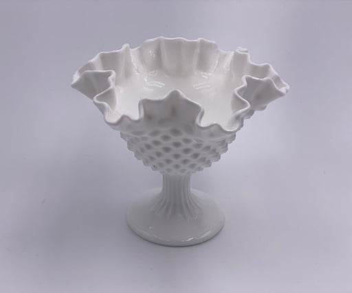 Vintage 'Hobnail' Compote in 'Milk White' image 0