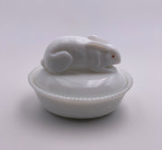 Vintage 'Westmoreland' Milk Glass Rabbit image 0