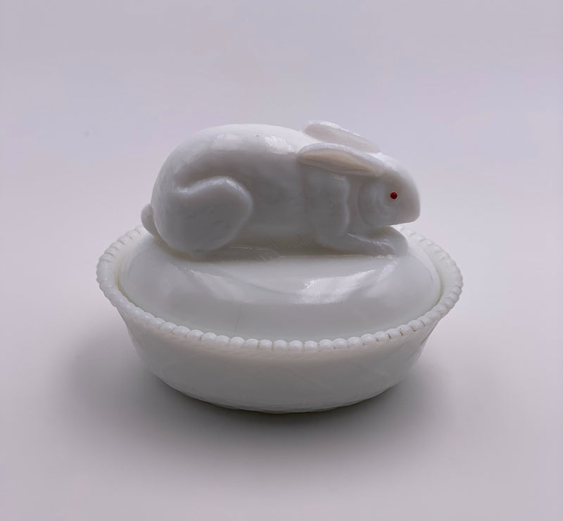 Vintage 'Westmoreland' Milk Glass Rabbit image 0