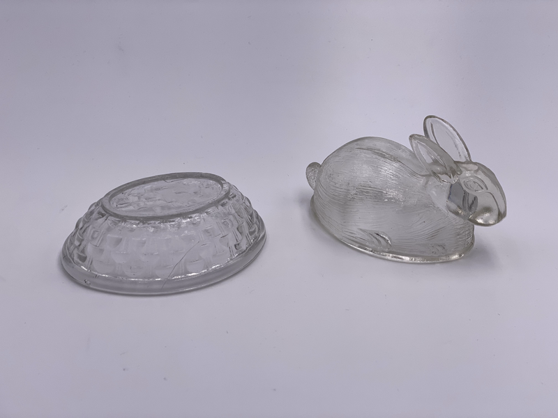 Vintage 'Bunny' Candy Dish in 'Clear' image 2