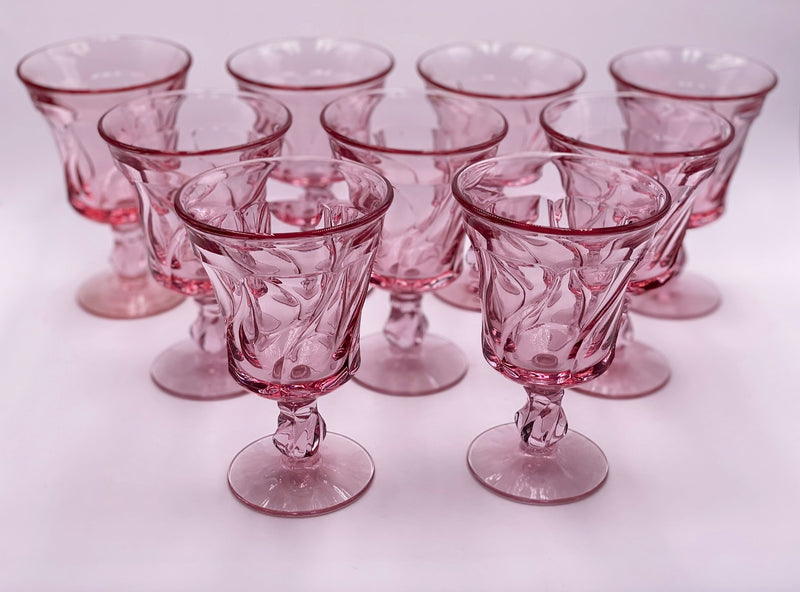 Vintage 'Jamestown' Goblet in 'Pink' image 1