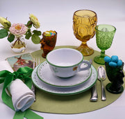 Vintage Set of (2) 'Green' Bunny Rabbit Toothpick Holders (Egg Cups) image 3