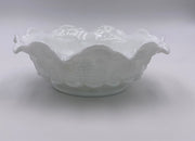 Vintage 'Paneled Grape' Bowl in 'Milk Glass' image 3