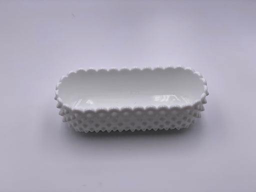 Vintage 'Hobnail' Scalloped Planter in 'Milk White' image 1