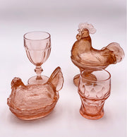 Vintage 'Rooster Candy Dish' in Rose Pink image 1