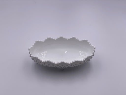 Vintage 'Hobnail' Footed Candy Dish in 'Milk White' image 1