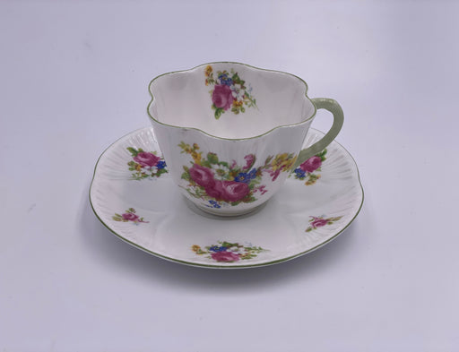 Vintage Shelley 'Hulmes Rose' Teacup & Saucer image 0