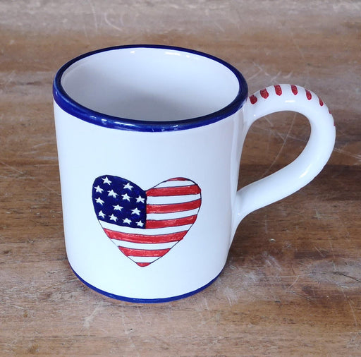 'Patriotic Blue Heart' Mug (10 oz) image 0
