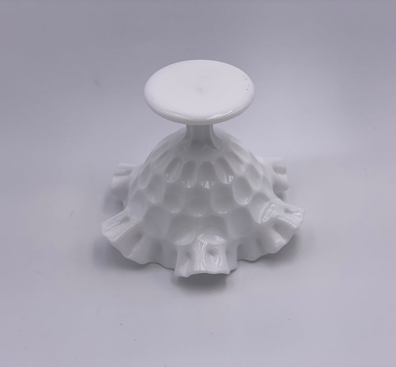 Vintage 'Thumbprint' Compote in 'Milk White' image 2