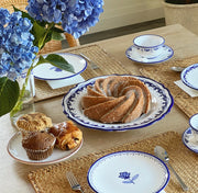 Blue 'Baroque' Dinner Plate (11 inch) image 2