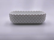 Vintage 'Hobnail' Scalloped Planter in 'Milk White' image 0