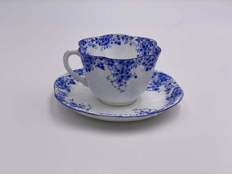Vintage Shelley 'Dainty Blue' Teacup & Saucer image 4