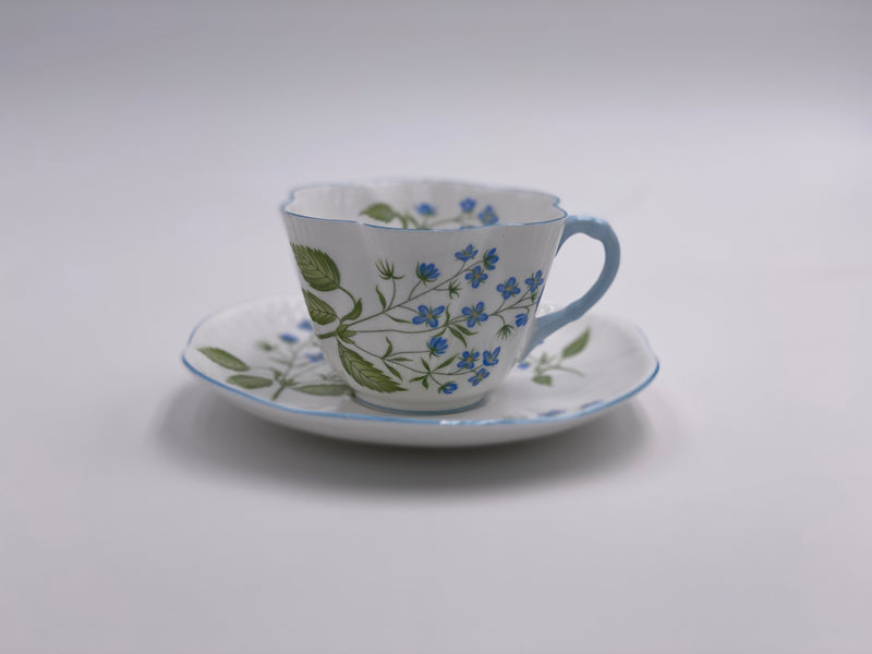 Vintage Shelley 'American Brooklime' Teacup & Saucer image 1