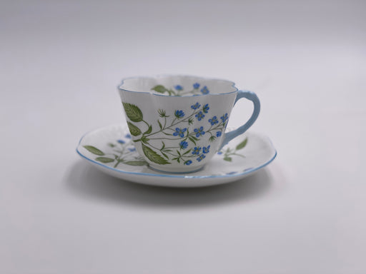 Vintage Shelley 'American Brooklime' Teacup & Saucer image 1