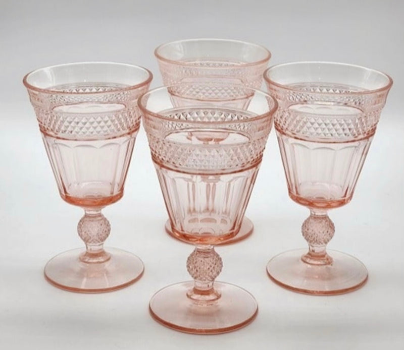 Vintage 'Viking' Goblet in 'Pink' (Set of 4) image 0