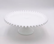 Vintage 'Hobnail' Cake Stand in 'Milk White' image 0