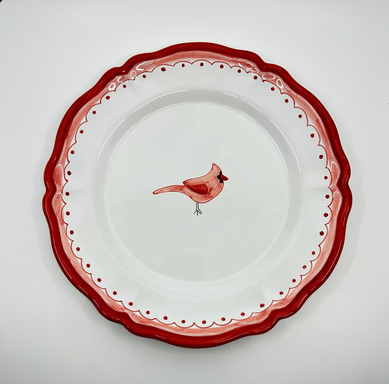 'Cardinal' Round Scalloped Platter image 0