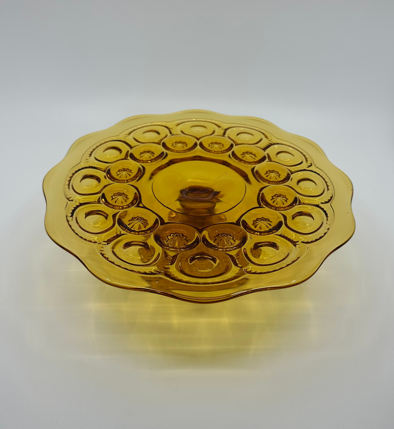 Vintage 'Moon & Stars' Cake Stand in 'Amber' image 0