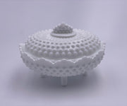 Vintage 'Hobnail' Candy Jar in 'Milk White' image 0