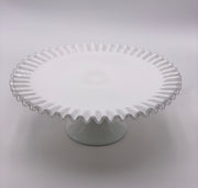 Vintage 'Silver Crest' Cake Stand in 'Milk White' image 0