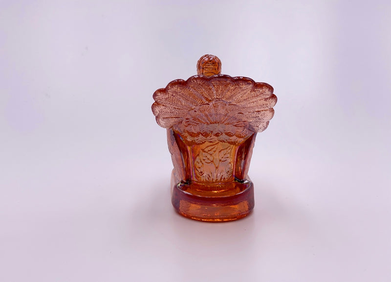 Mosser Glass 'Turkey Toothpick Holder' in 'Rose Gold Carnival' image 3
