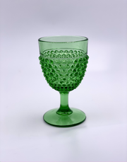 Vintage 'Hobnail' Goblet in 'Green' image 0