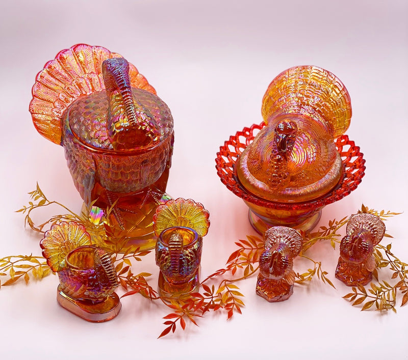 Mosser Glass 'Turkey Toothpick Holder' in 'Marigold' image 1