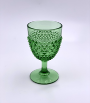 Vintage 'Hobnail' Goblet in 'Green' image 1
