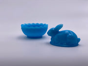Mosser Glass 'Robins Egg Blue' Bunny Candy Dish image 1