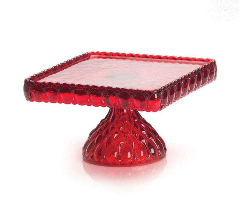 Mosser Glass 'Elizabeth' Cake Stand in 'Red' image 0