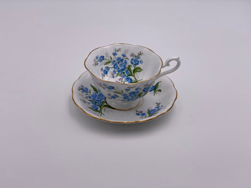 Vintage Royal Albert 'Forget-Me-Not' Teacup & Saucer image 1