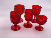 Vintage 'S' Ruby Red Champagne Coupe image 1