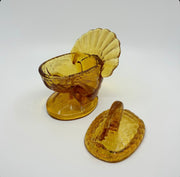Vintage L.E. Smith 'Covered Turkey'  in 'Amber' image 2