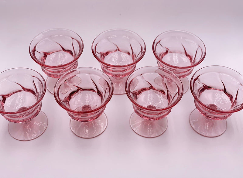 Vintage 'Jamestown' Sherbet Glass in 'Pink' image 1