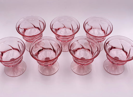 Vintage 'Jamestown' Sherbet Glass in 'Pink' image 1