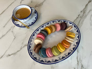 Blue 'Provençal Lace' Oval Plate image 1