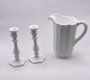 Mosser Glass 'Candlesticks' in 'Milk White' (Set of Two) image 1