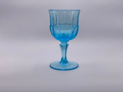 Vintage 'Red Cliff' Depression Glass Goblet in Light Blue image 0
