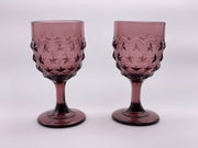 Vintage 'Stippled Star' Amethyst Goblet image 0