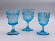 Vintage 'Princess Feather' Light Blue Goblet image 2