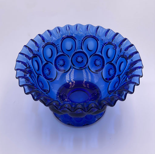 Vintage 'Moon & Stars' Footed Bowl in 'Cobalt' image 0
