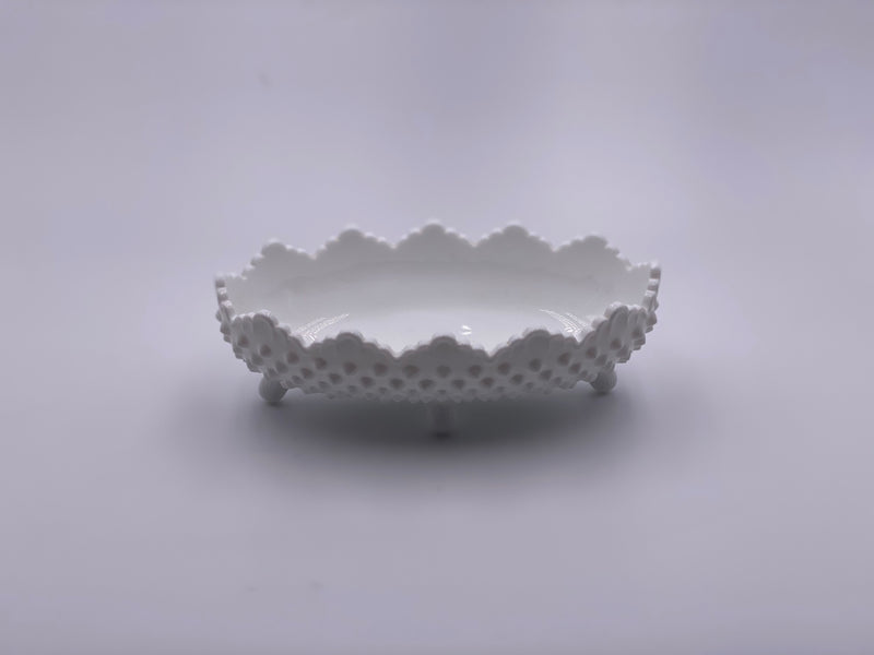 Vintage 'Hobnail' Footed Candy Dish in 'Milk White' image 3