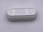 Vintage 'Hobnail' Scalloped Planter in 'Milk White' image 2