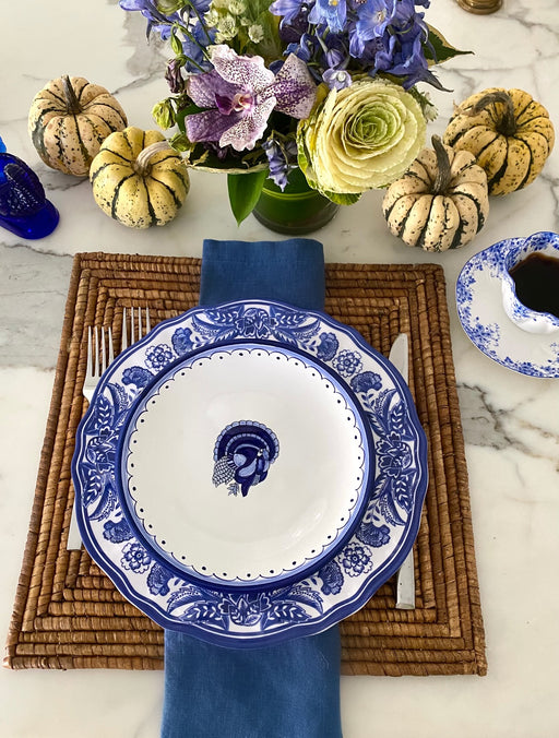 Blue ‘Turkey' Plate image 1
